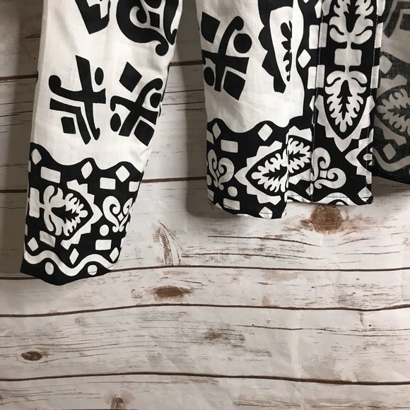 Richard Malcolm Petites Black & White Linen Jacket - Picture 4 of 8